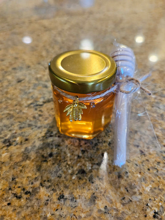 Honey 2.2 0z  with bee charm and dipper