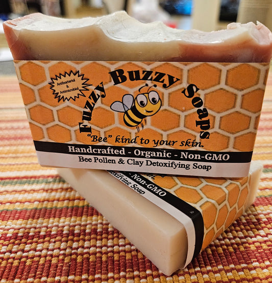 Bee Pollen and Clay Detox soap