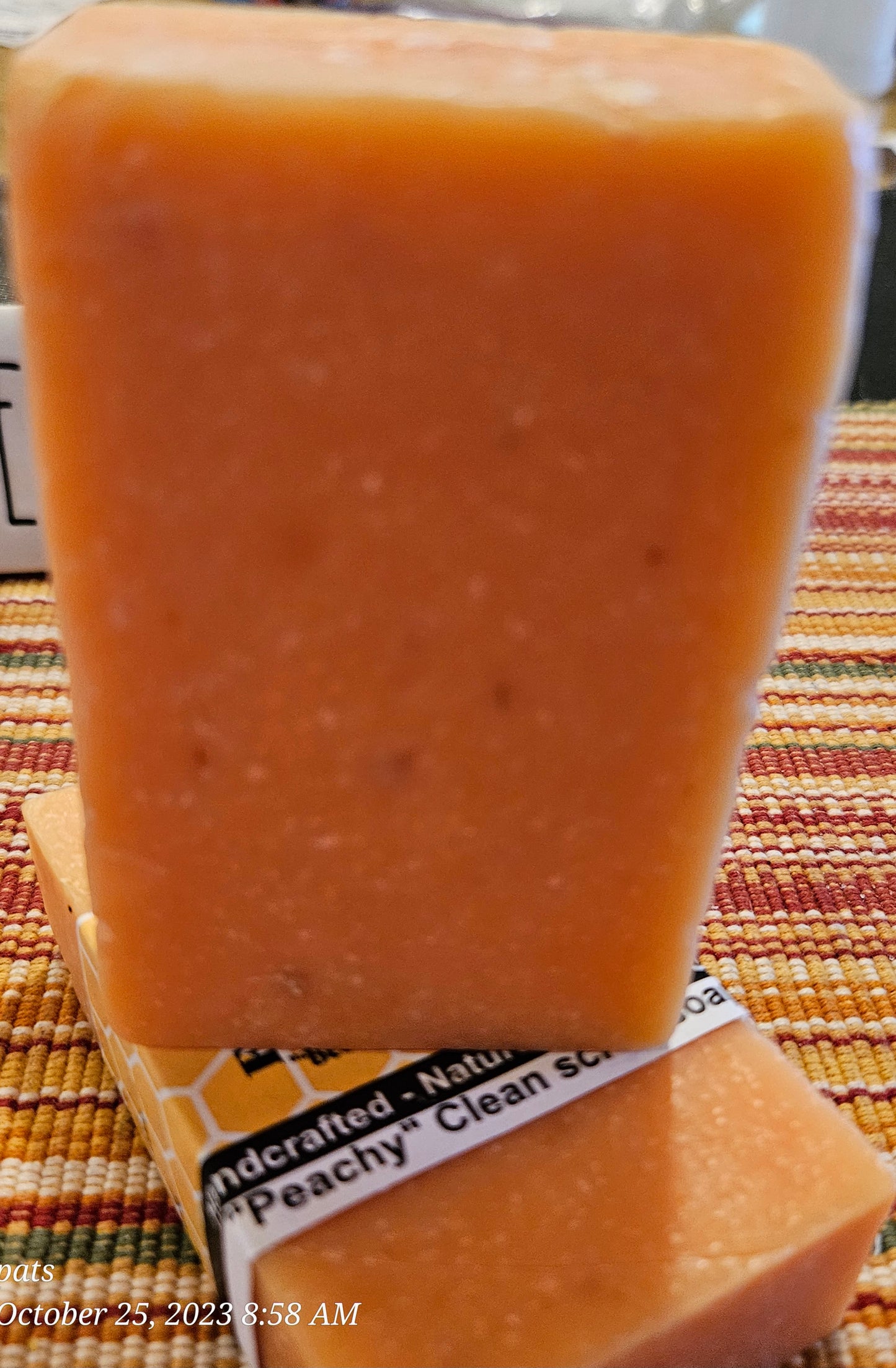 Peachy Clean exfoliating soap