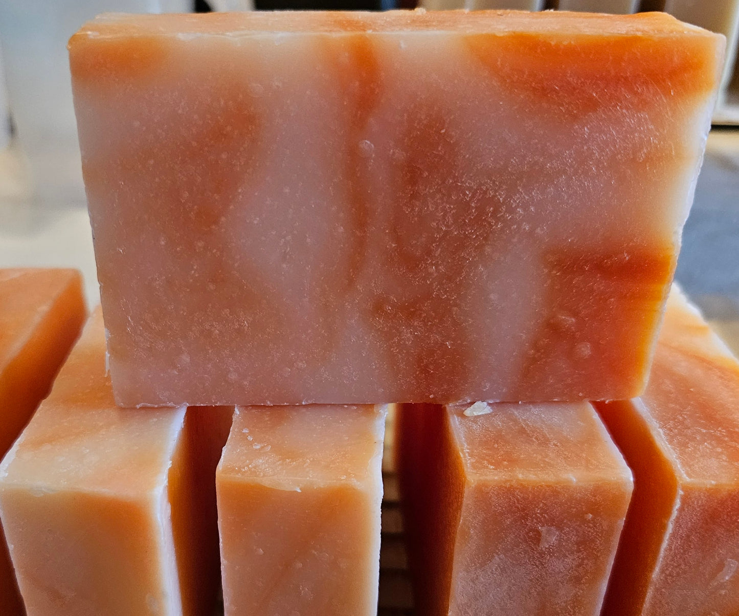 Summer citrus goats milk and honey soap