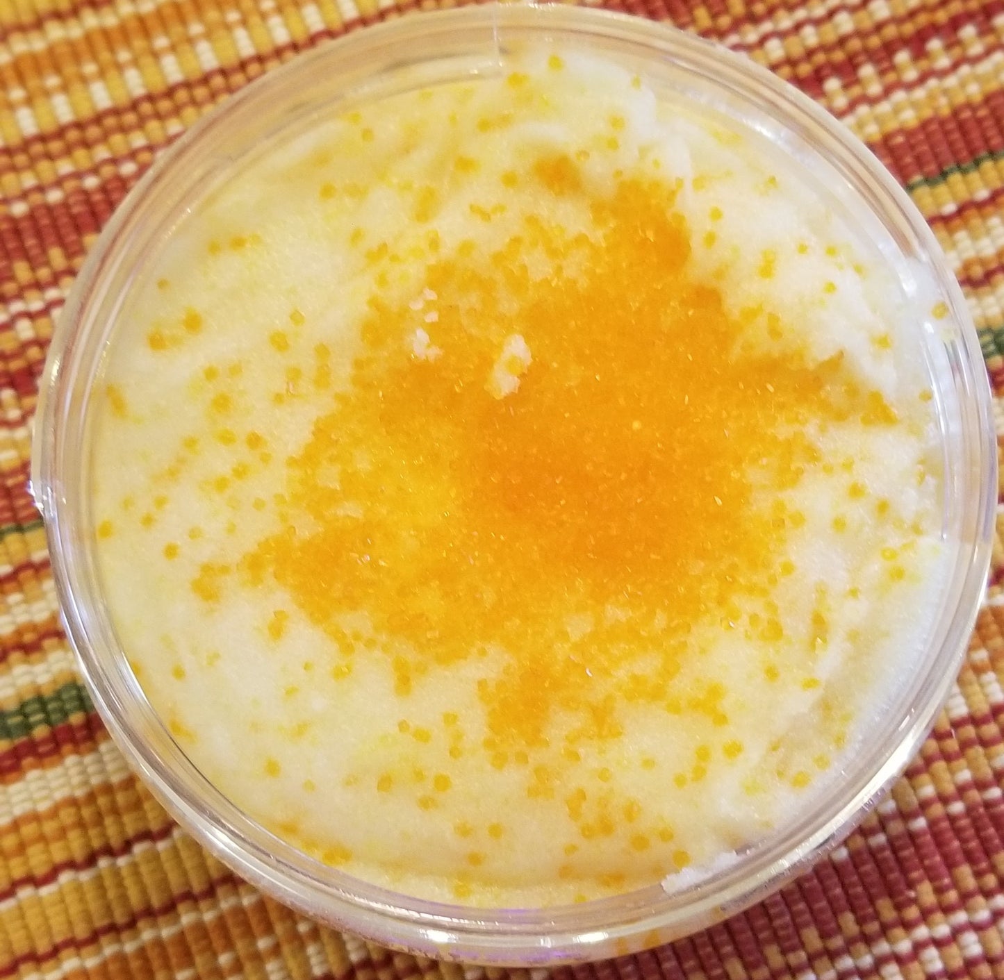 Orange blossom sugar scrub